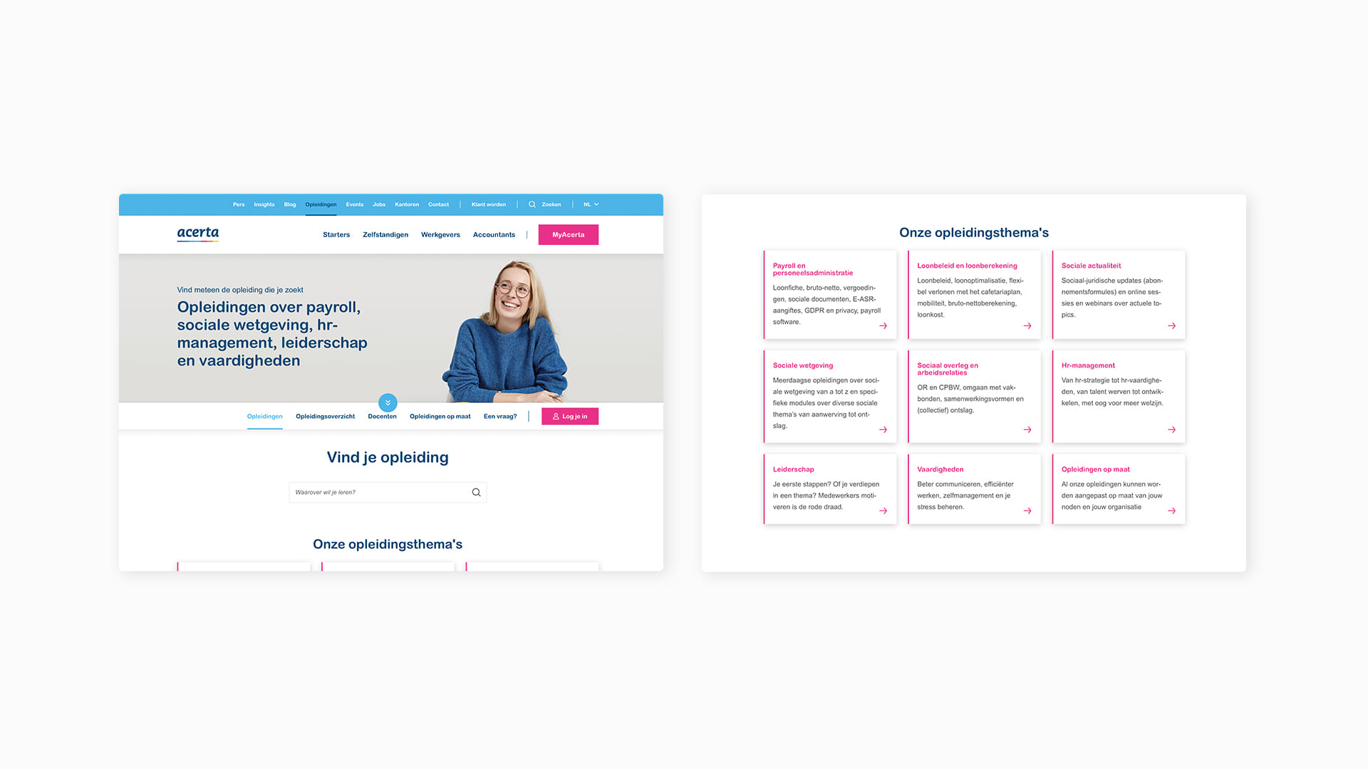 Acerta Pro, screen 1