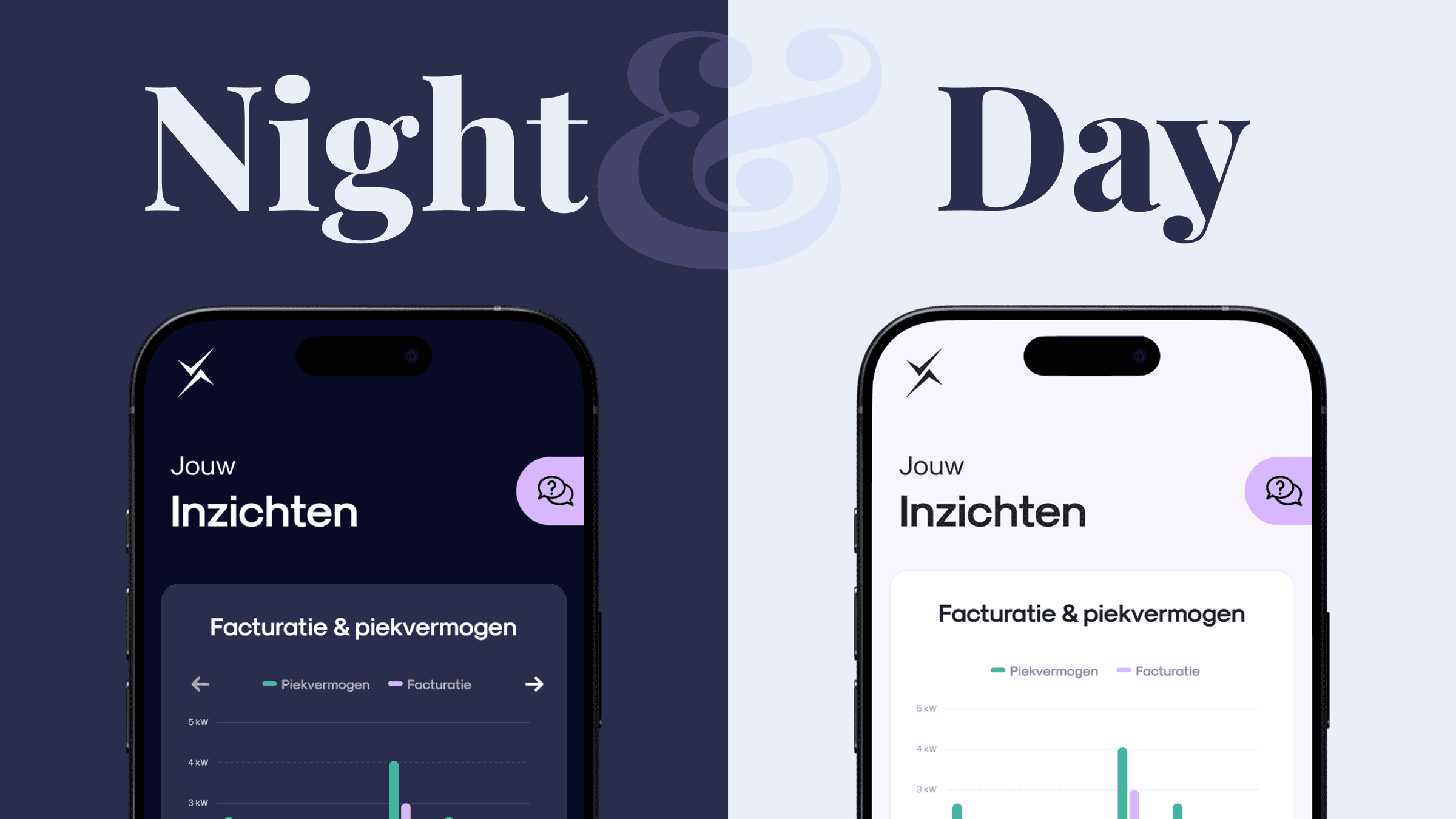 Ecofix app in dark and light mode