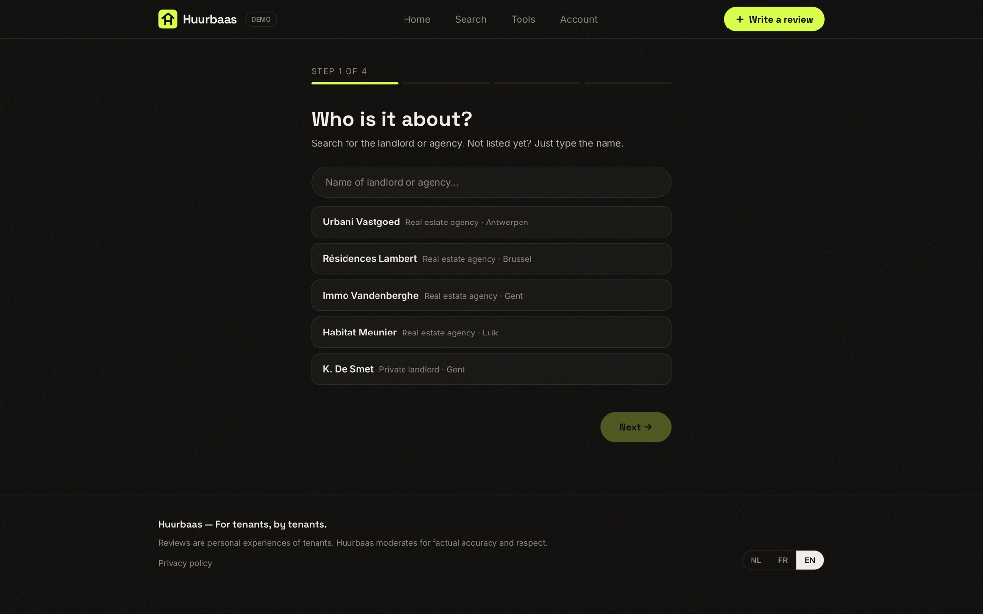 Huurbaas on desktop — Review